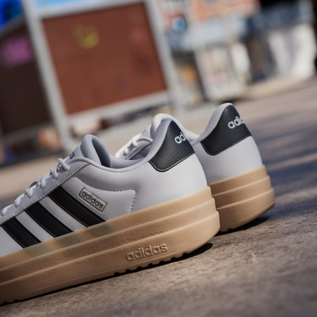 Adidas Women's VL Court Bold Shoes - Cloud White / Core Black / Wonder Beige - Image 9