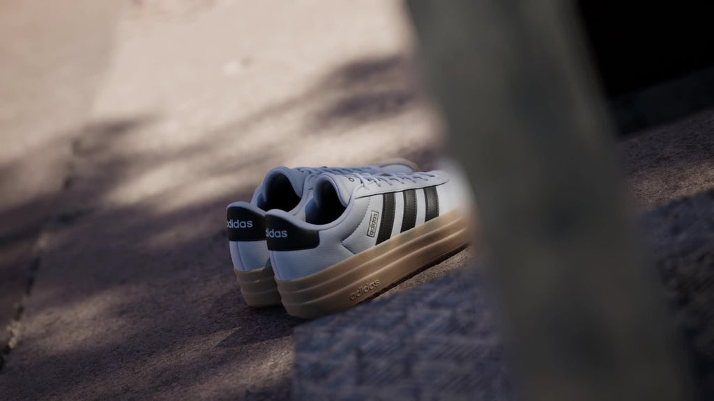Adidas Women's VL Court Bold Shoes - Cloud White / Core Black / Wonder Beige - Image 2