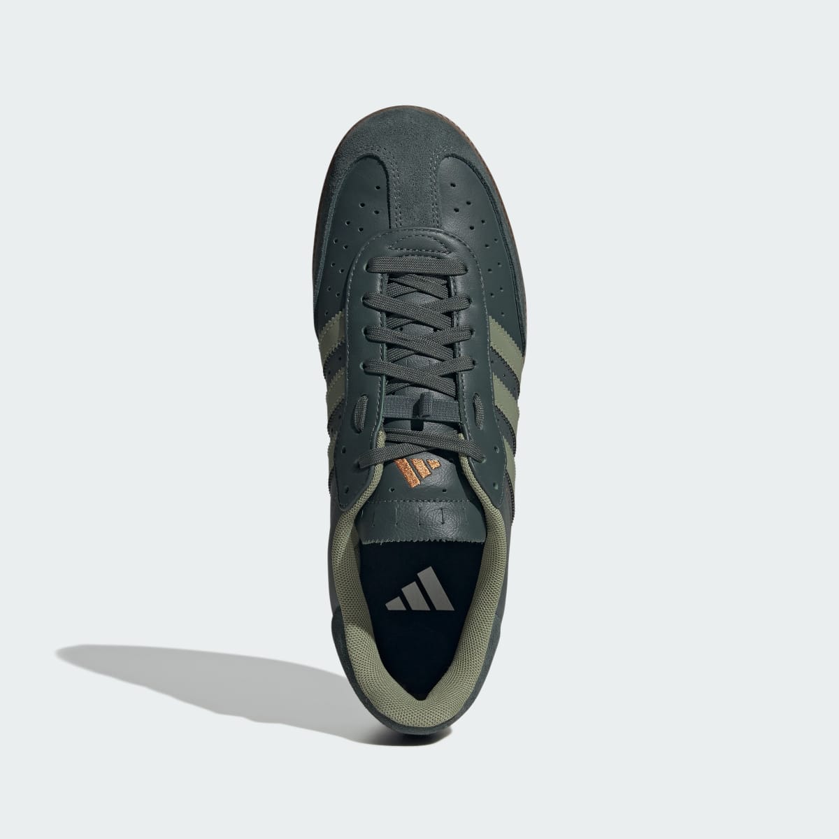 Adidas Men's Velosamba Leather Shoes - Legend Ivy / Tent Green / Thermal Gold Met. - Image 3