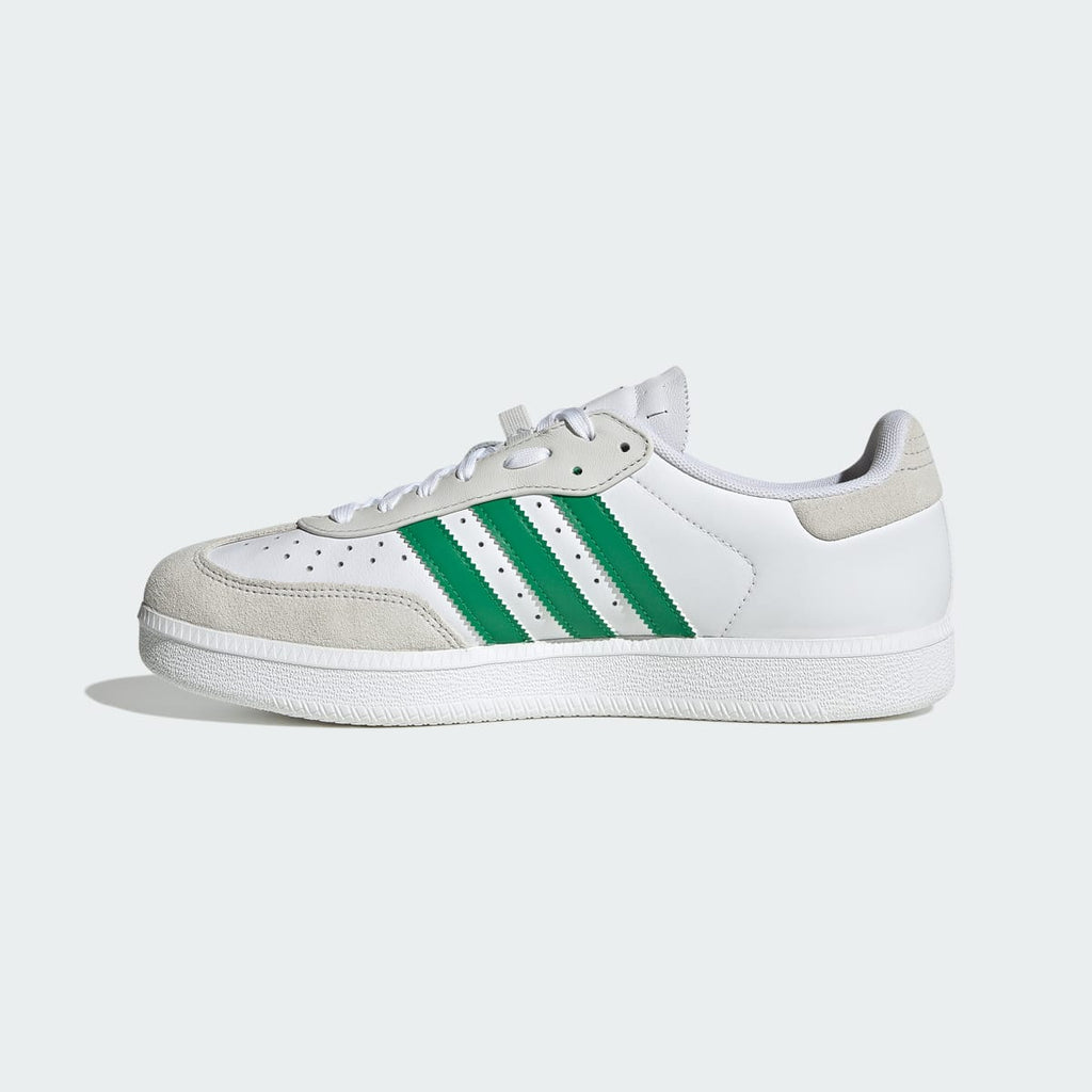 Adidas Men's Velosamba Leather Shoes - Cloud White / Green / Thermal Chrome - Image 7