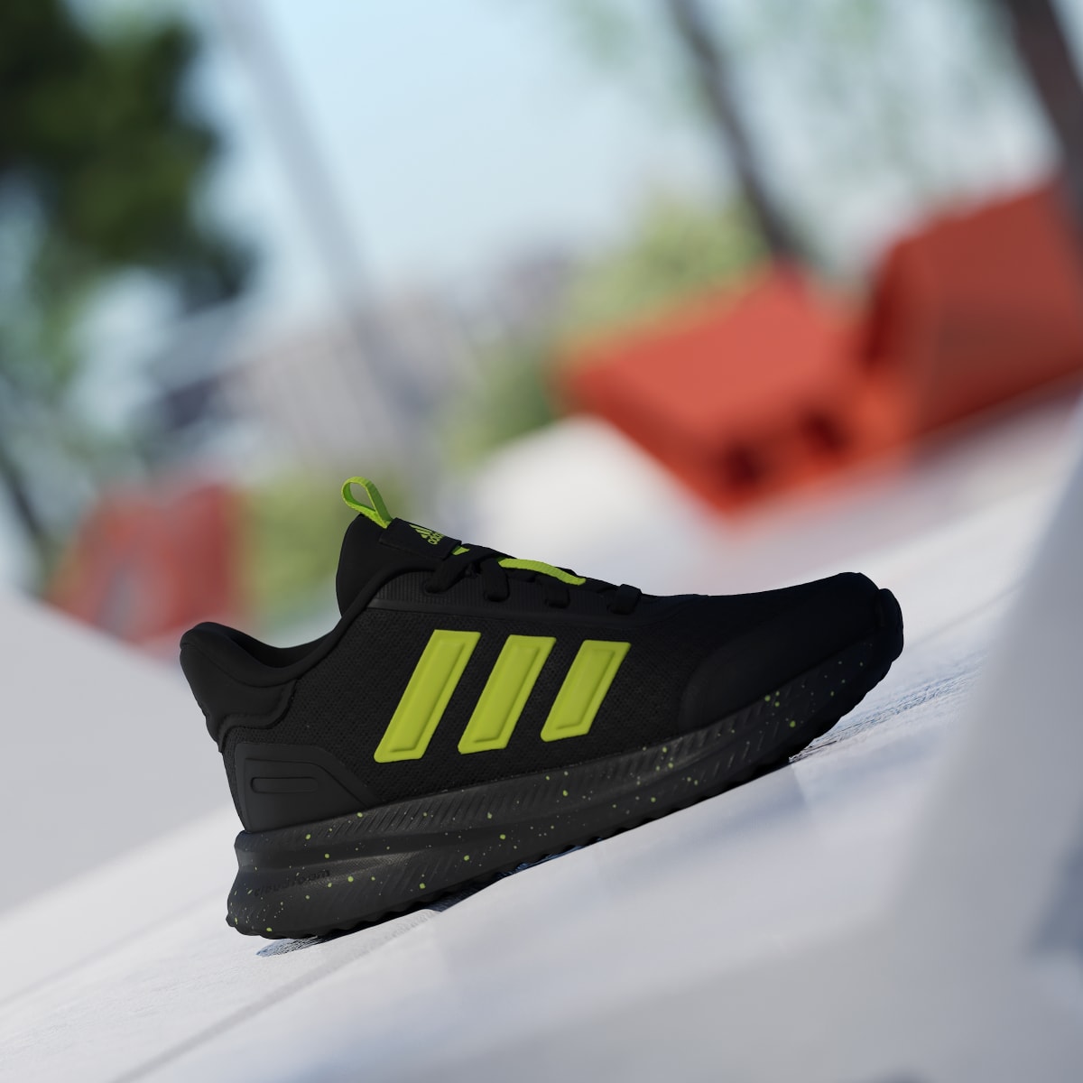 Adidas Kids' X_PLRPATH Shoes Kids - Core Black / Solar Slime / Solar Slime - Image 3
