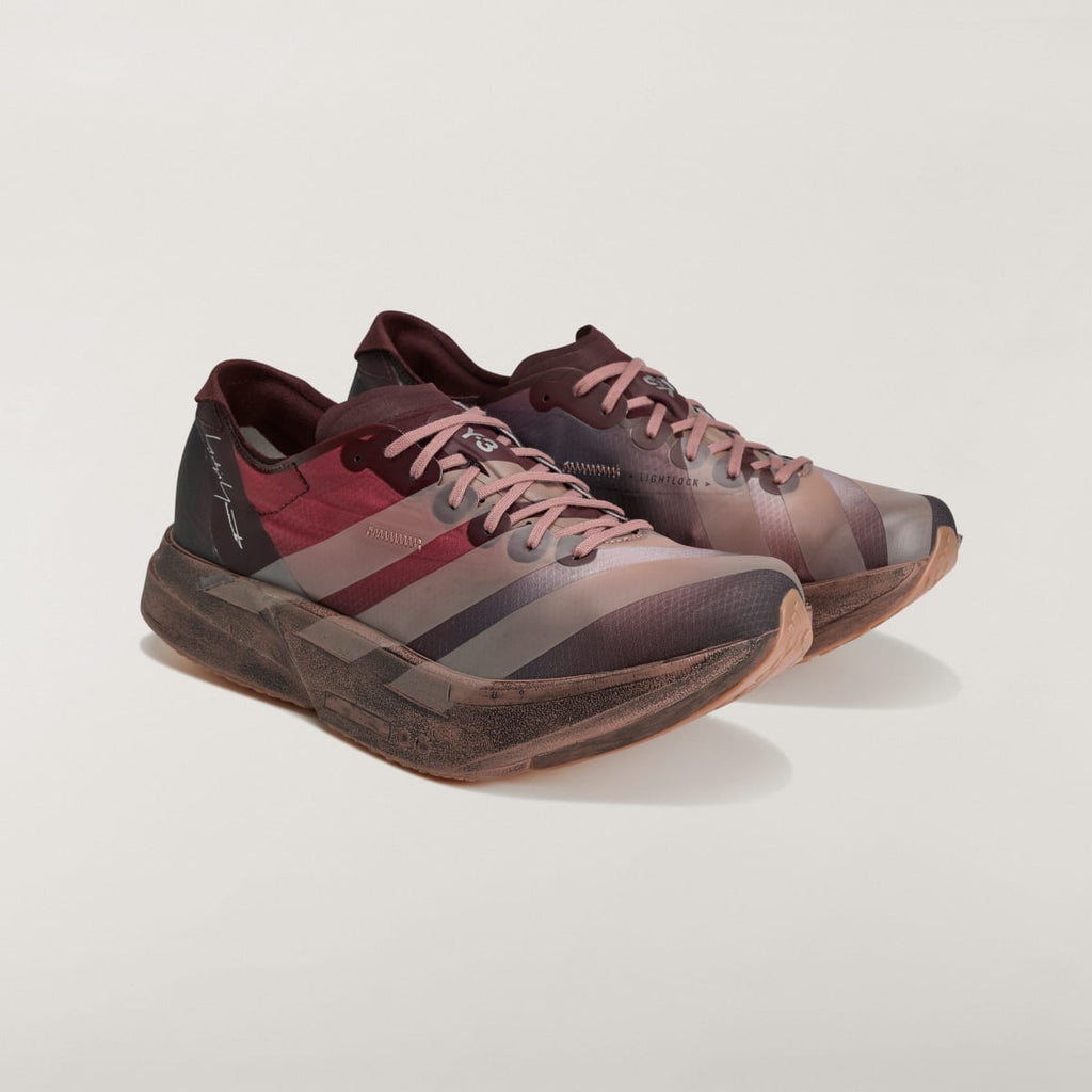Adidas Men's Y-3 ADIOS PRO 4 sneakers - Night Red / Warm Clay / Active Maroon - Image 2