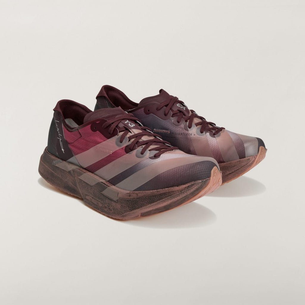 Adidas Men's Y-3 ADIOS PRO 4 sneakers - Night Red / Warm Clay / Active Maroon - Image 5