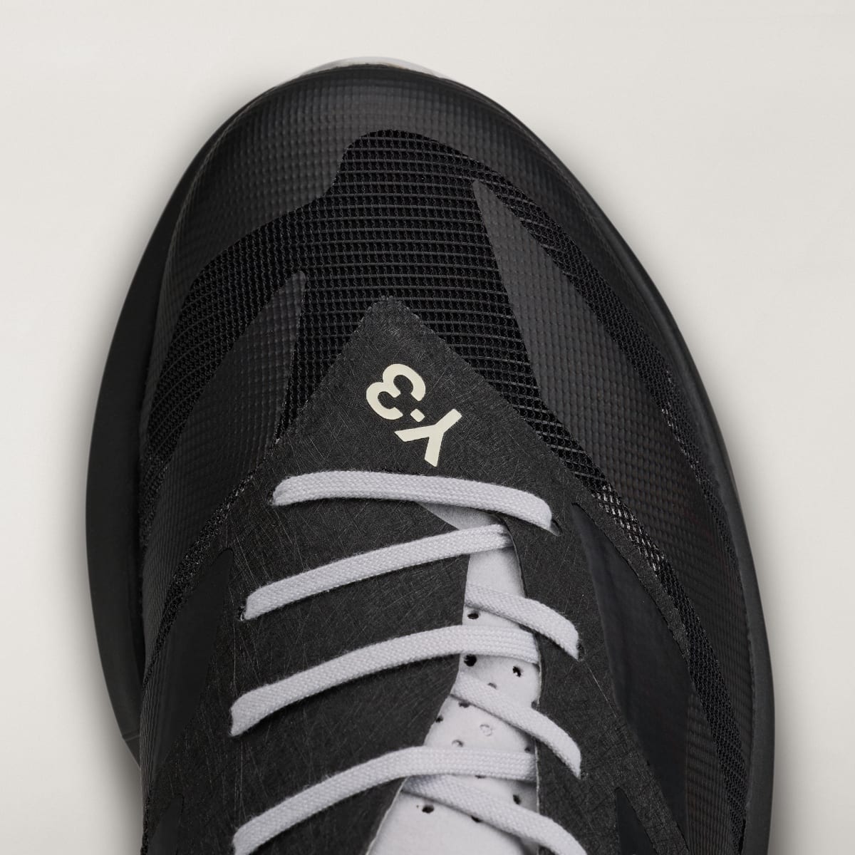 Adidas Men's Y-3 ADIZERO RC6 Sneakers - Black / Black / Light Solid Grey - Image 8
