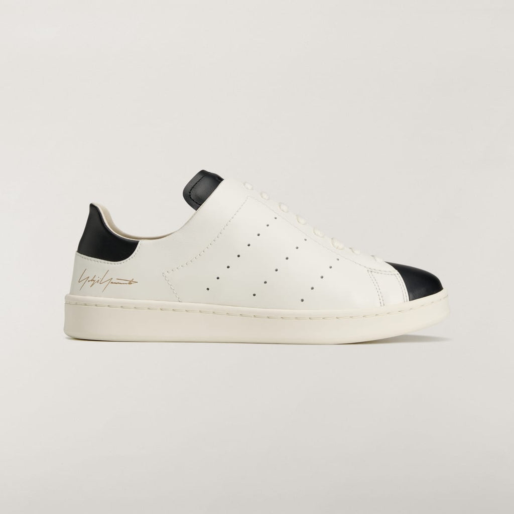 Adidas Men's Y-3 DIAGONAL STAN SMITH Sneakers - Off White / Off White / Black - Image 1