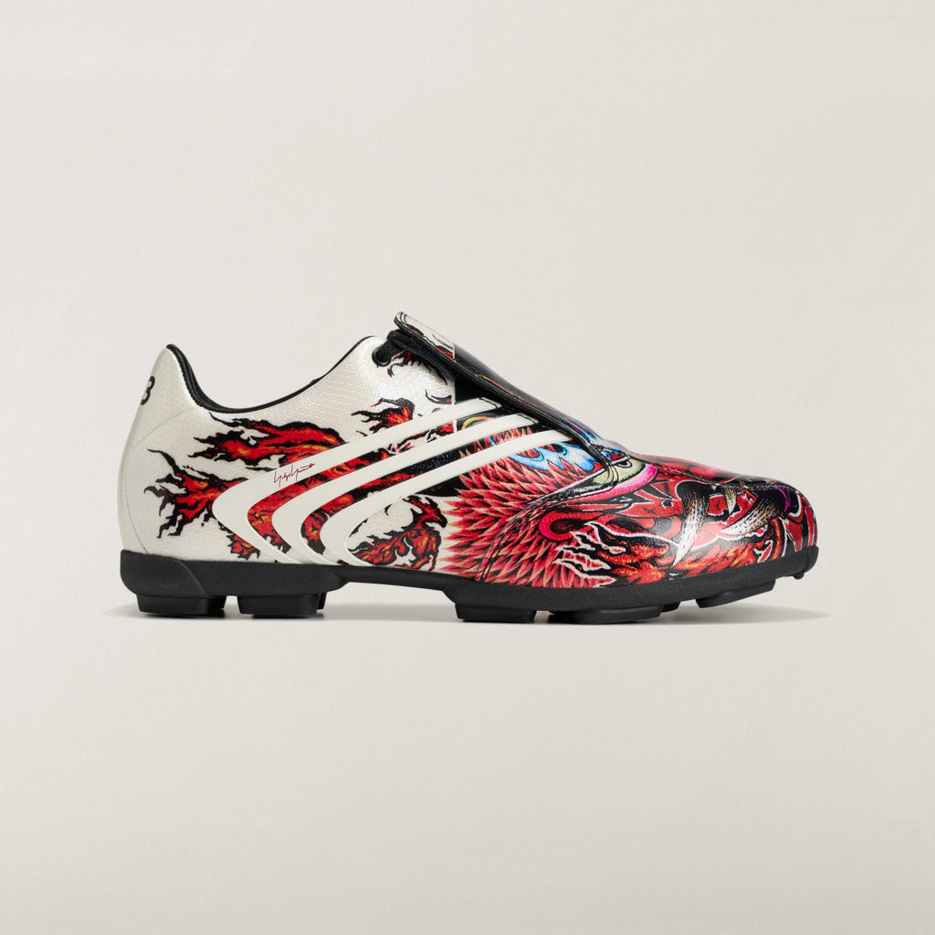 Adidas Women's Y-3 F50 TUNIT Shoes - Black / Off White / Active Maroon - Image 1
