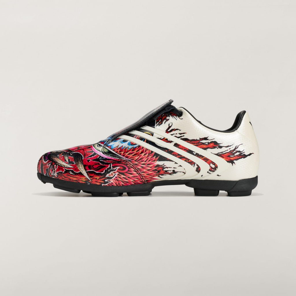 Adidas Women's Y-3 F50 TUNIT Shoes - Black / Off White / Active Maroon - Image 6