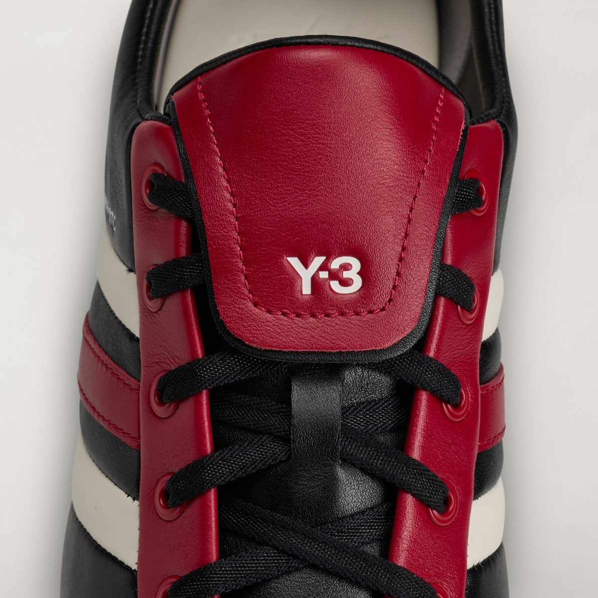 Adidas Men's Y-3 FIELD Trainers - Black / Active Maroon / Off White - Image 9
