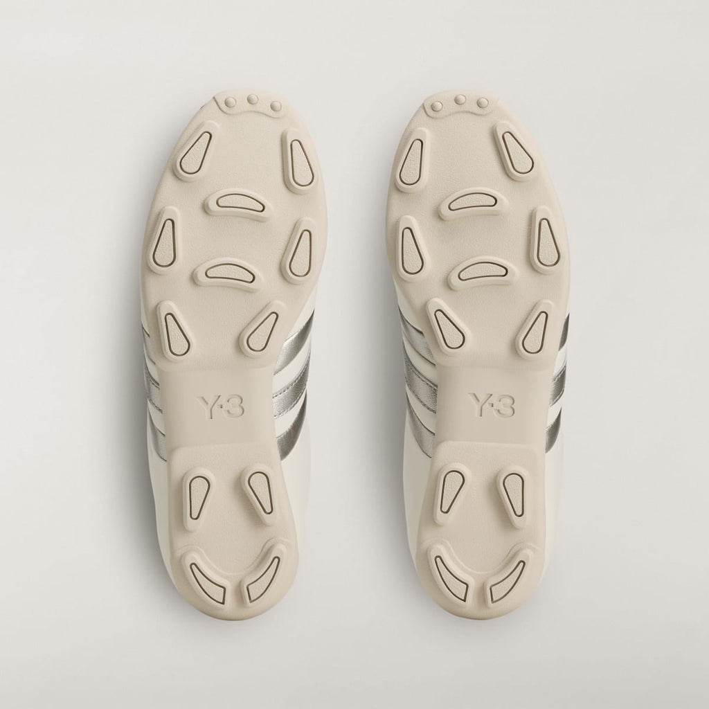Adidas Men's Y-3 FIELD Trainers - Off White / Silver Metallic / Alumina - Image 3