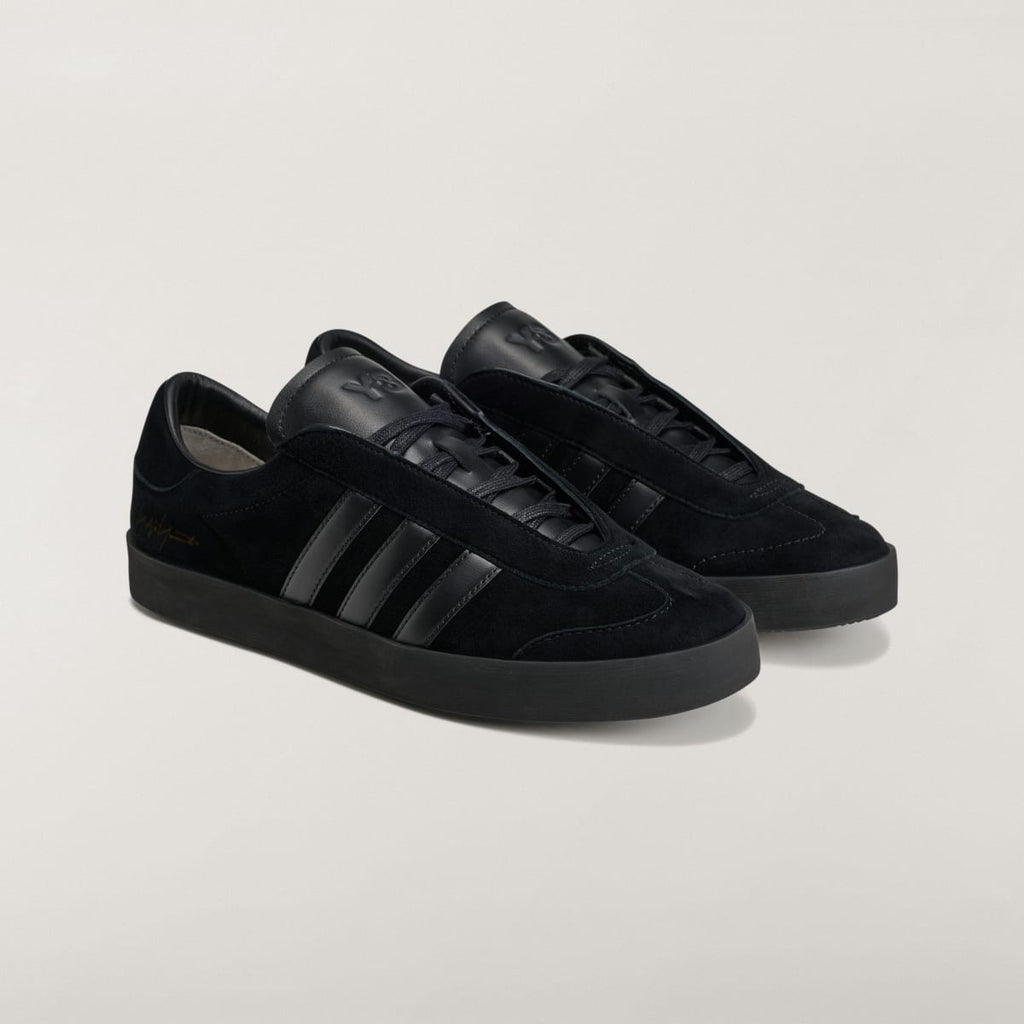 Adidas Men's Y-3 GAZELLE Shoes - Black / Black / Black - Image 4