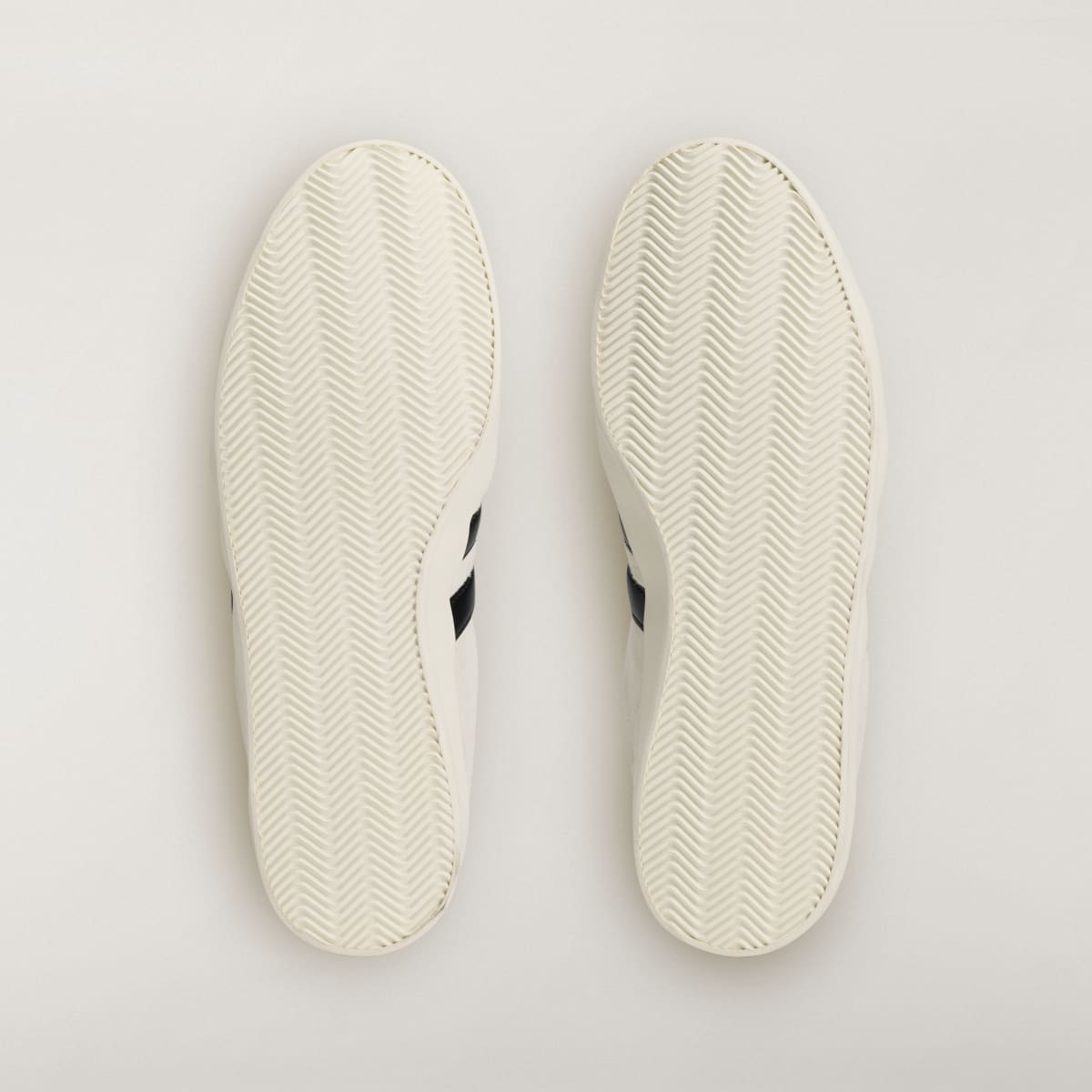 Adidas Men's Y-3 GAZELLE Shoes - Off White / Off White / Black - Image 4