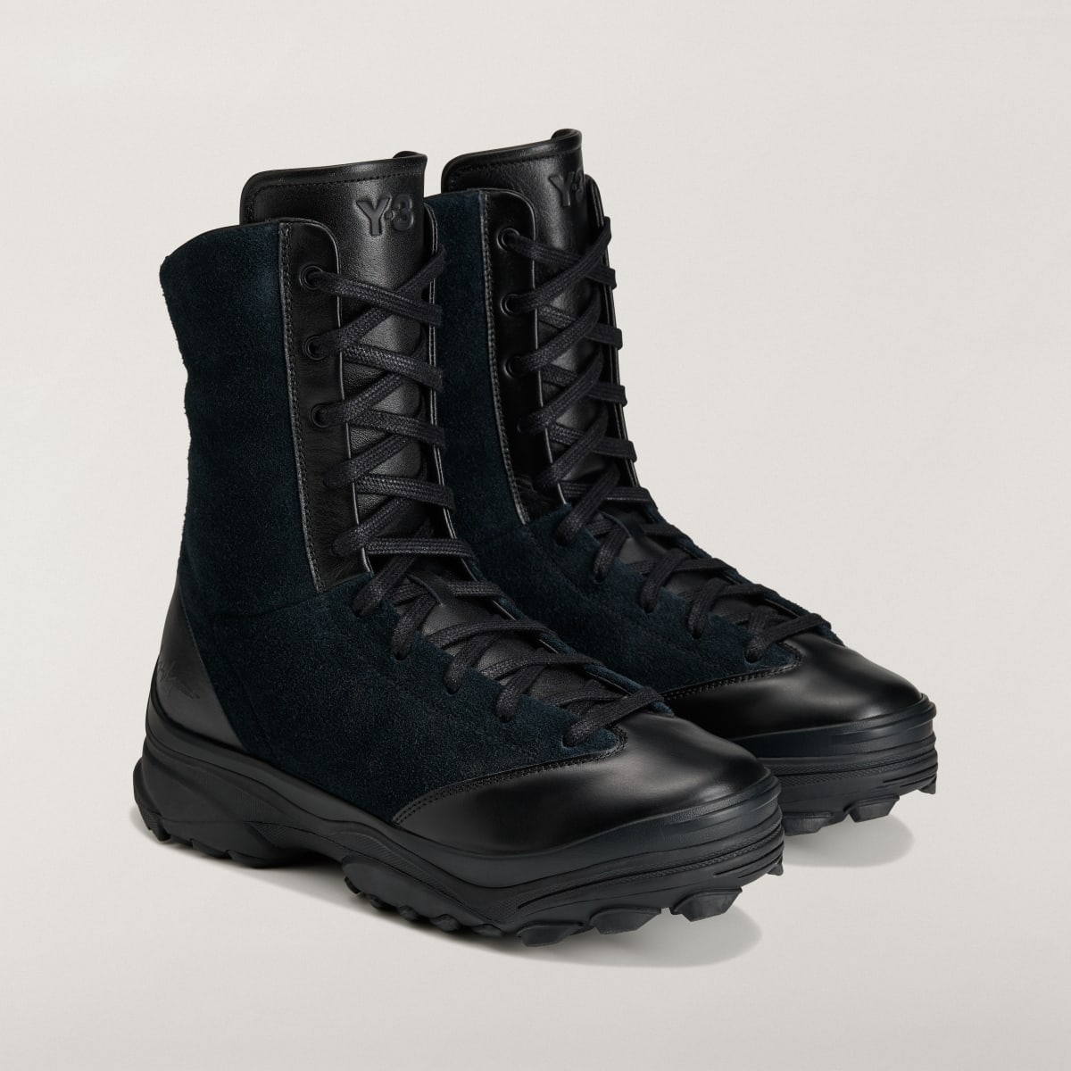 Adidas Men's Y-3 GSG9 BOOT - Black / Black / Black - Image 4