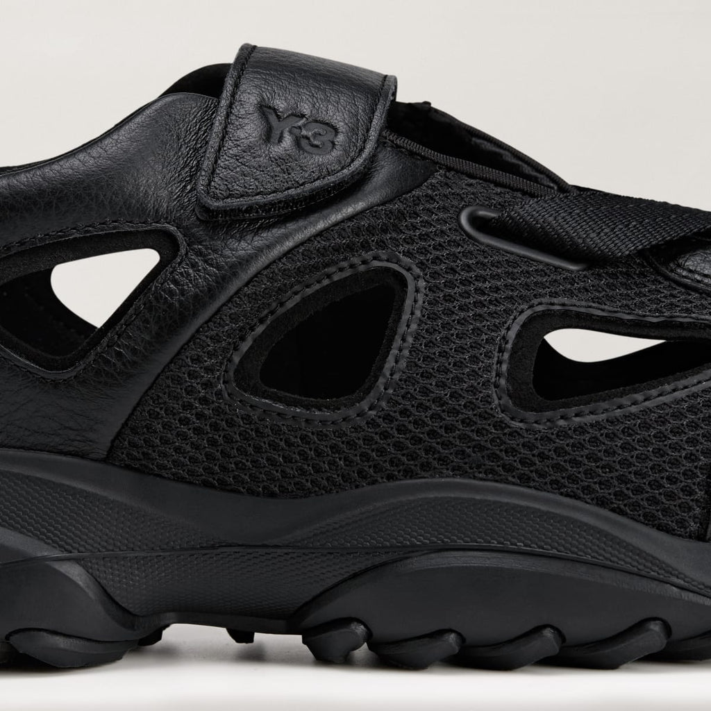 Adidas Men's Y-3 GSG9 SANDAL - Black / Black / Black - Image 8