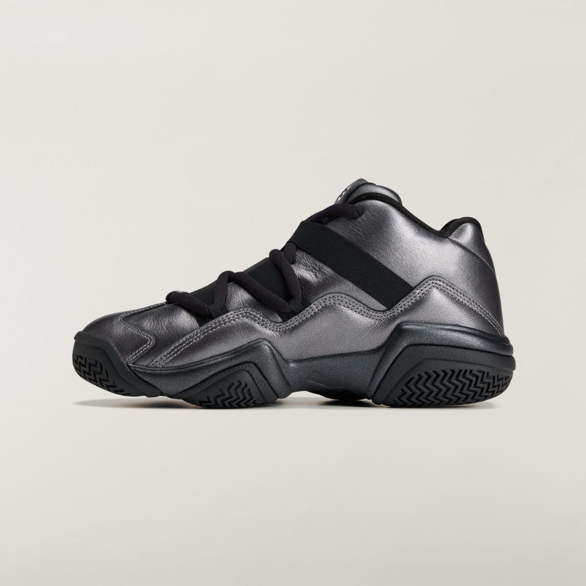 Adidas Men's Y-3 MEGABALL Sneakers - Silver Metallic / Silver Metallic / Black - Image 6