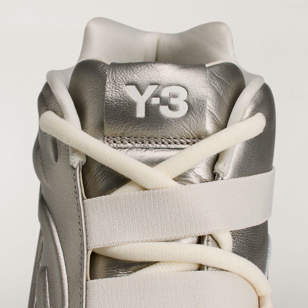 Adidas Men's Y-3 MEGABALL Trainers - Silver Metallic / Silver Metallic / Off White - Image 7