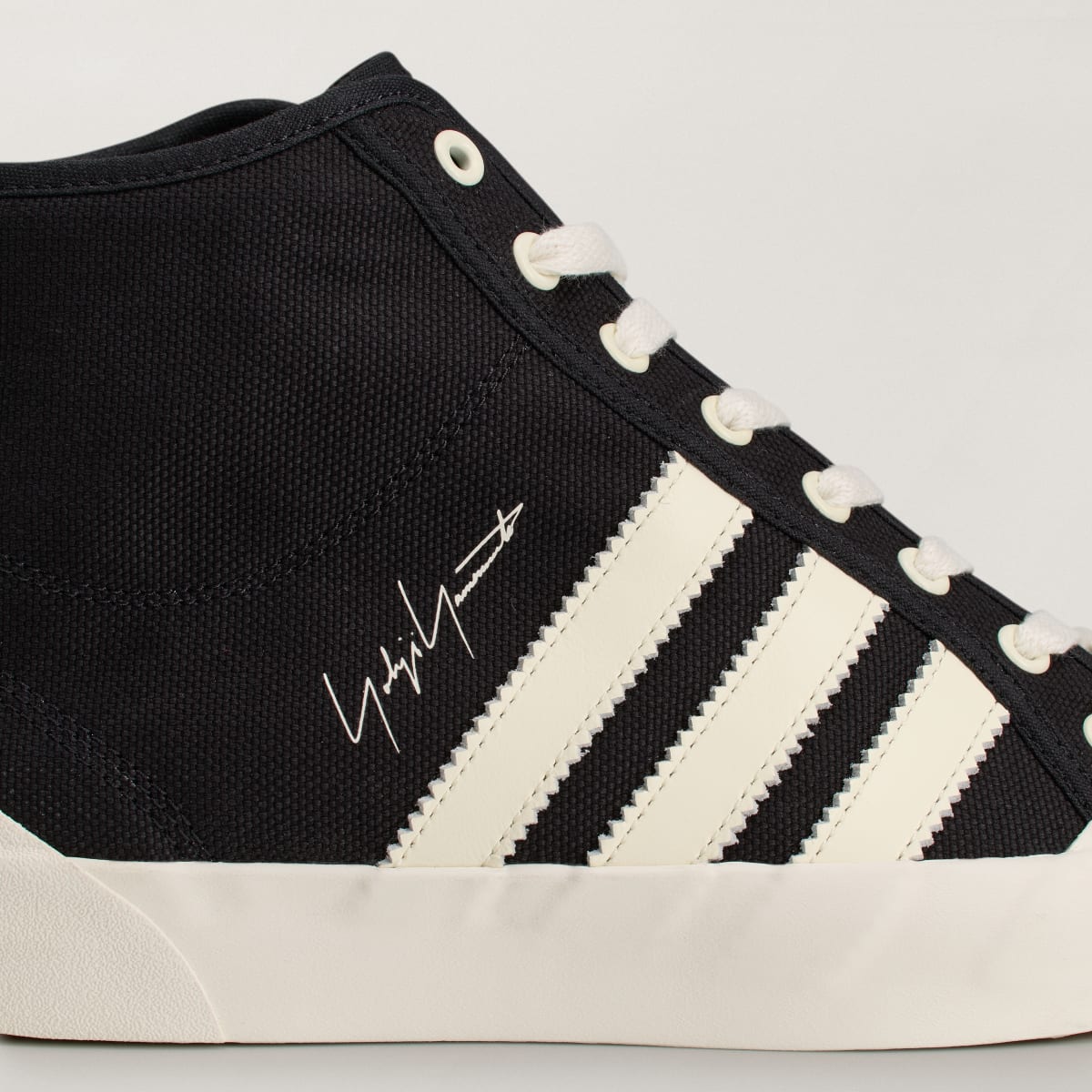 Adidas Men's Y-3 NISI HI - Black / Black / Off White - Image 7