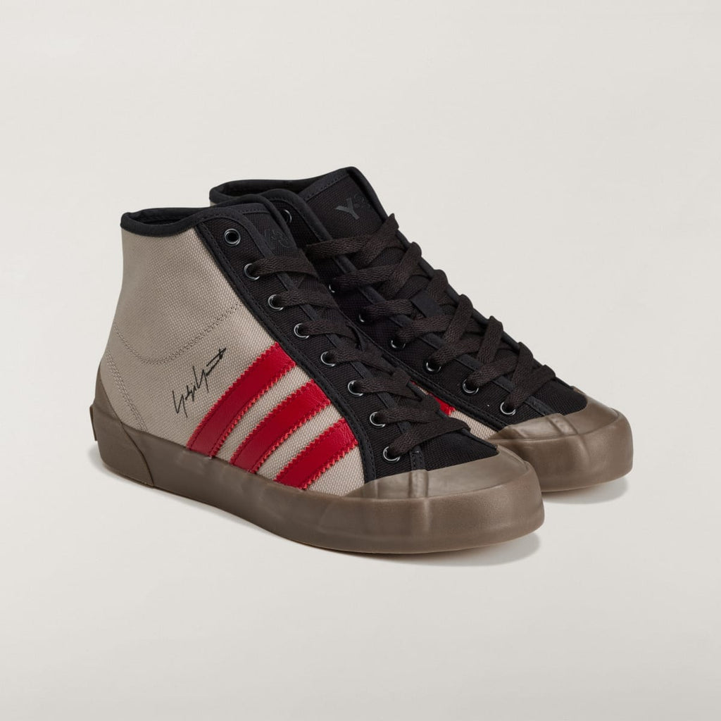 Adidas Men's Y-3 NISI HI - Light Brown / Black / Active Maroon - Image 5