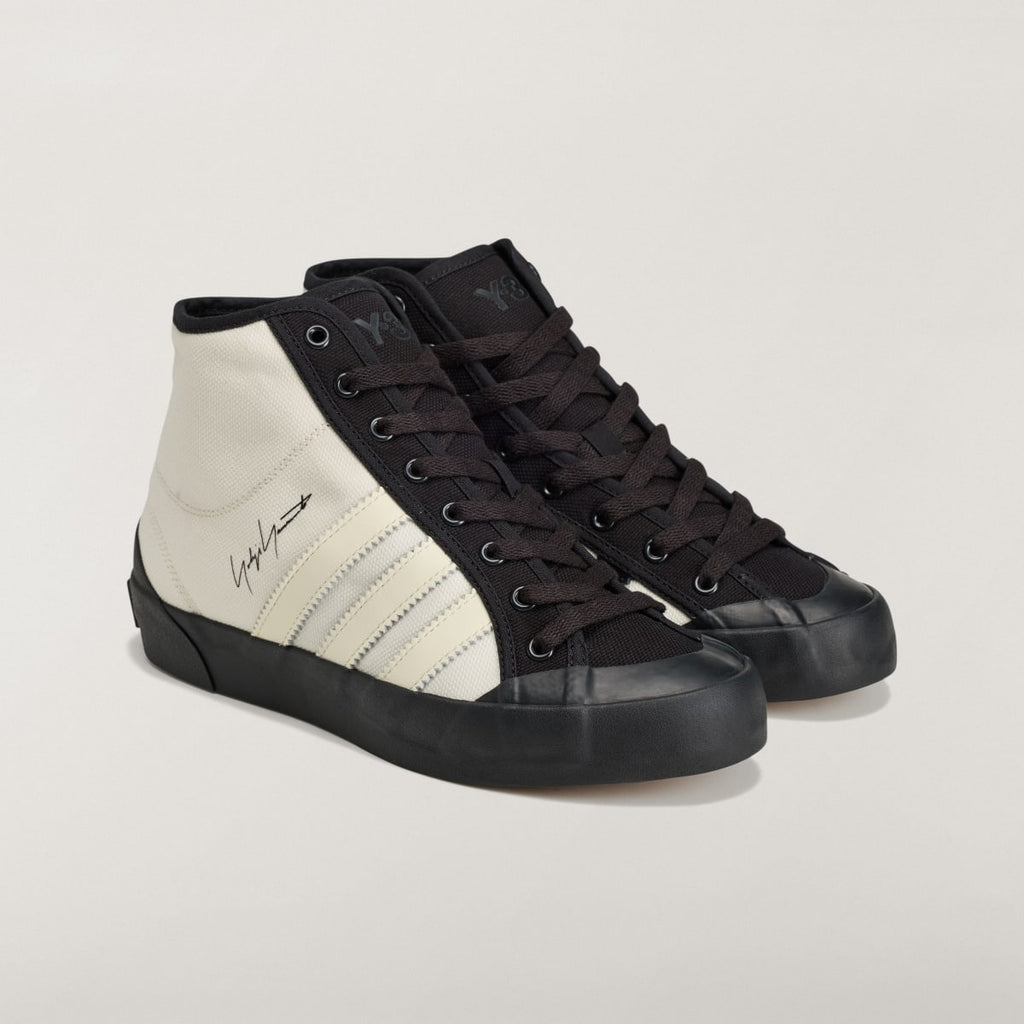 Adidas Men's Y-3 NISI HI - Off White / Off White / Black - Image 5