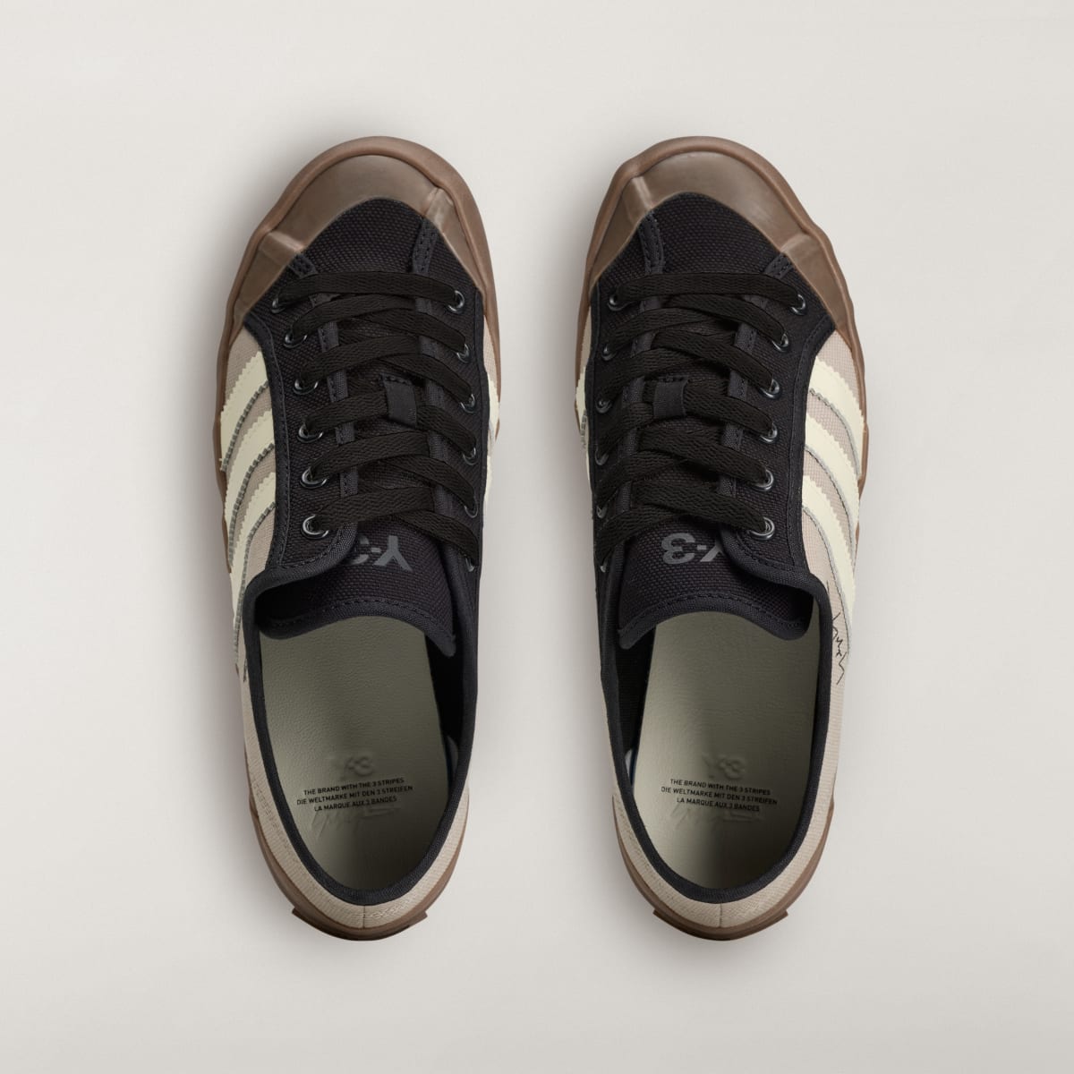 Adidas Men's Y-3 NISI LO - Light Brown / Black / Off White - Image 3