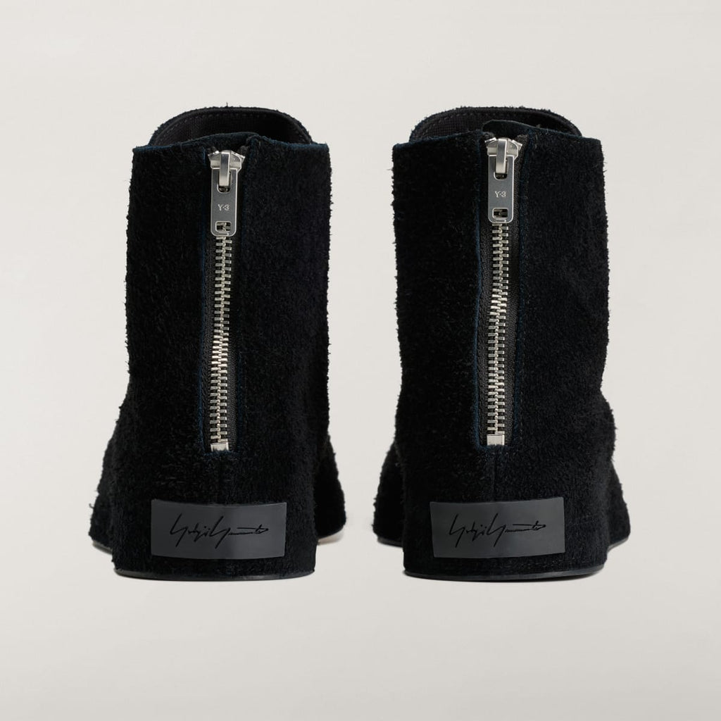 Adidas Men's Y-3 NIZZASTAR HI Shoes - Black / Black / Black - Image 5