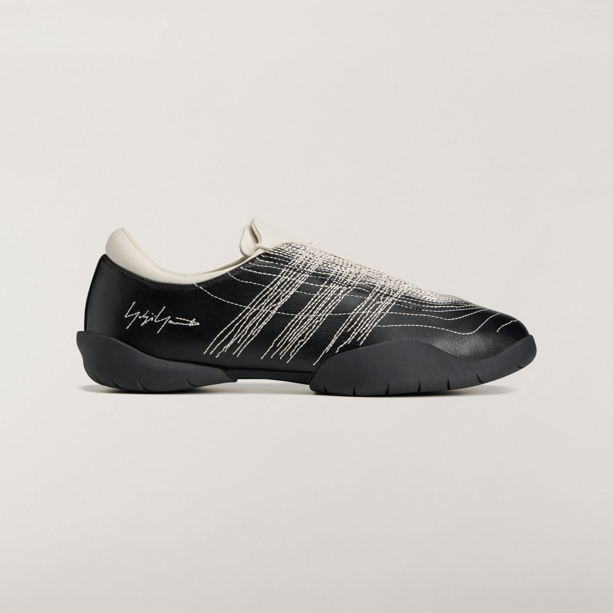 Adidas Women's Y-3 REGU Sneakers - Black / Alumina / Off White - Image 1