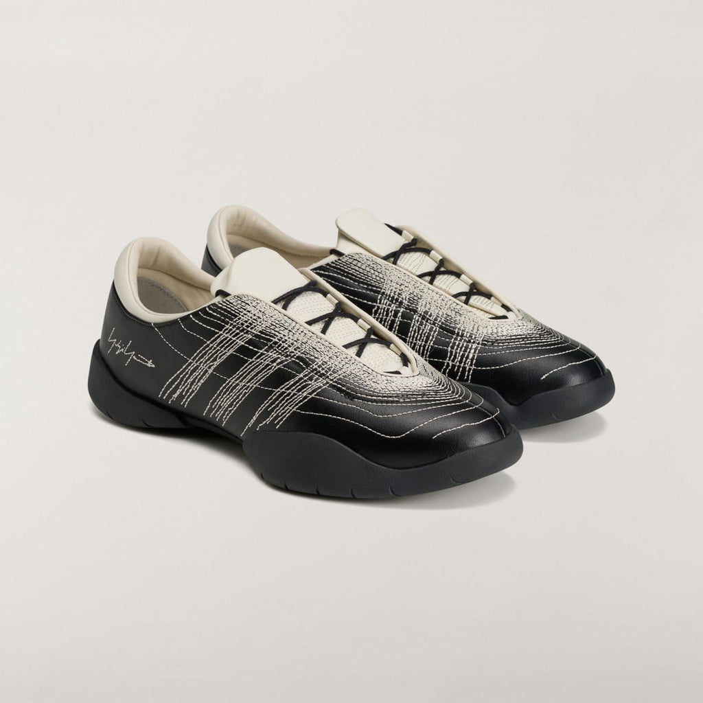 Adidas Women's Y-3 REGU Sneakers - Black / Alumina / Off White - Image 2
