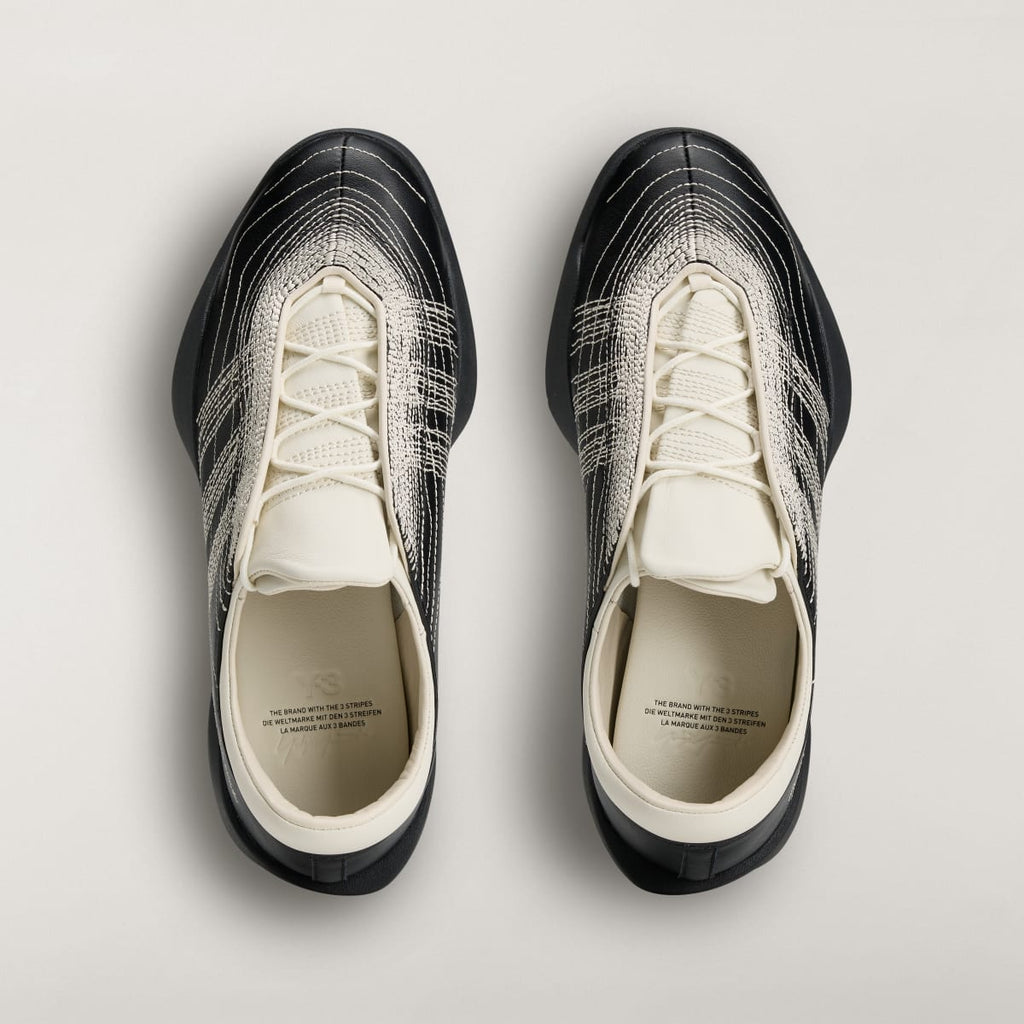 Adidas Women's Y-3 REGU Sneakers - Black / Alumina / Off White - Image 3