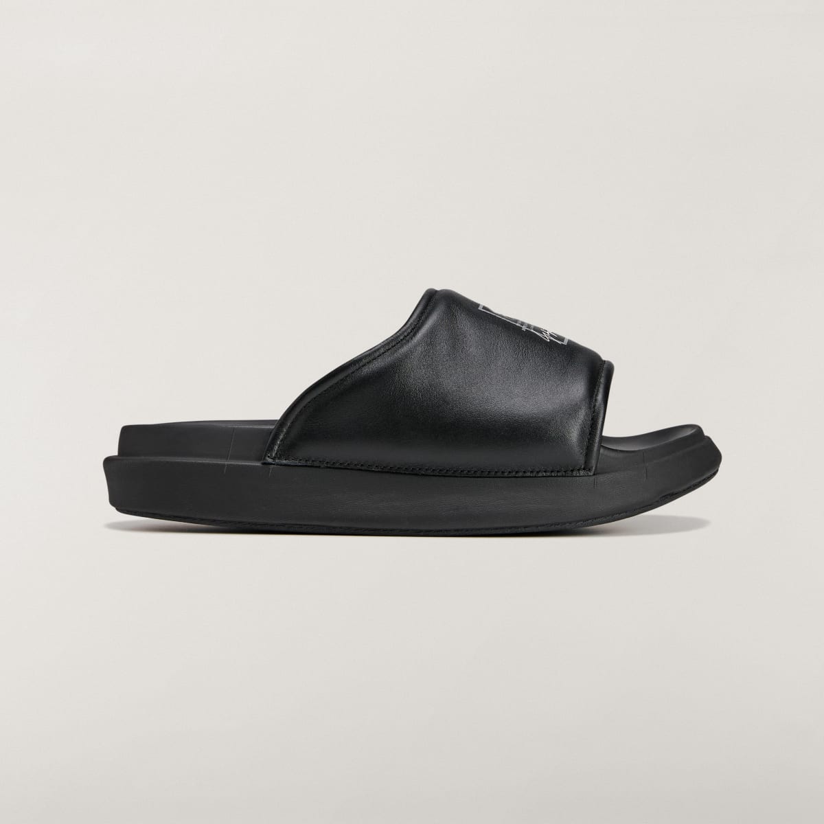 Adidas Men's Y-3 SLIDE - Black / Black / Black - Image 1