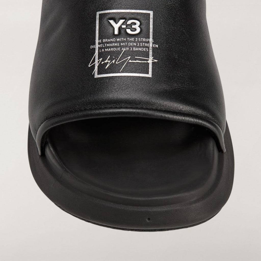 Adidas Women's Y-3 SLIDE - Black / Black / Black - Image 7