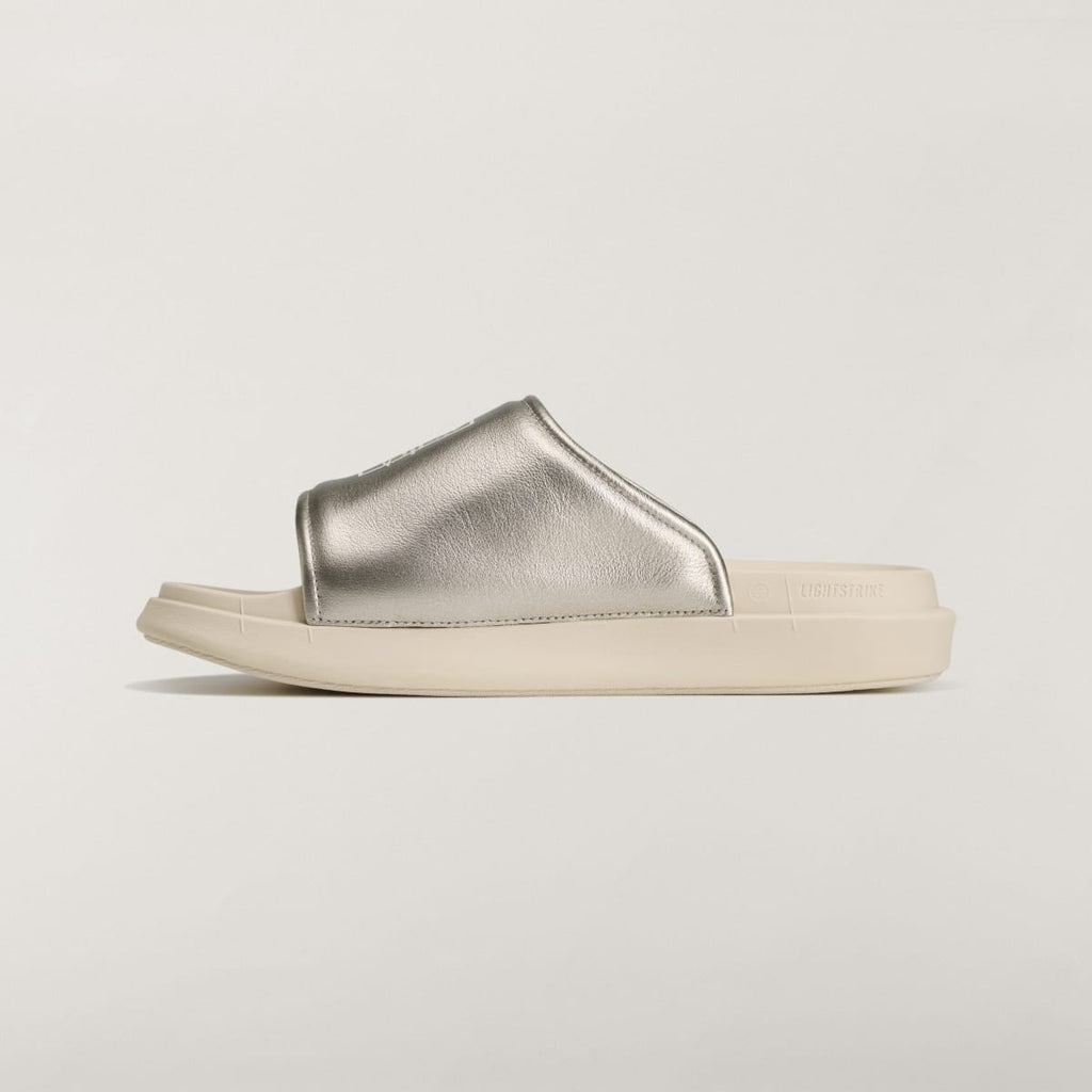 Adidas Women's Y-3 SLIDE SHOES - Silver Metallic / Silver Metallic / Alumina - Image 6