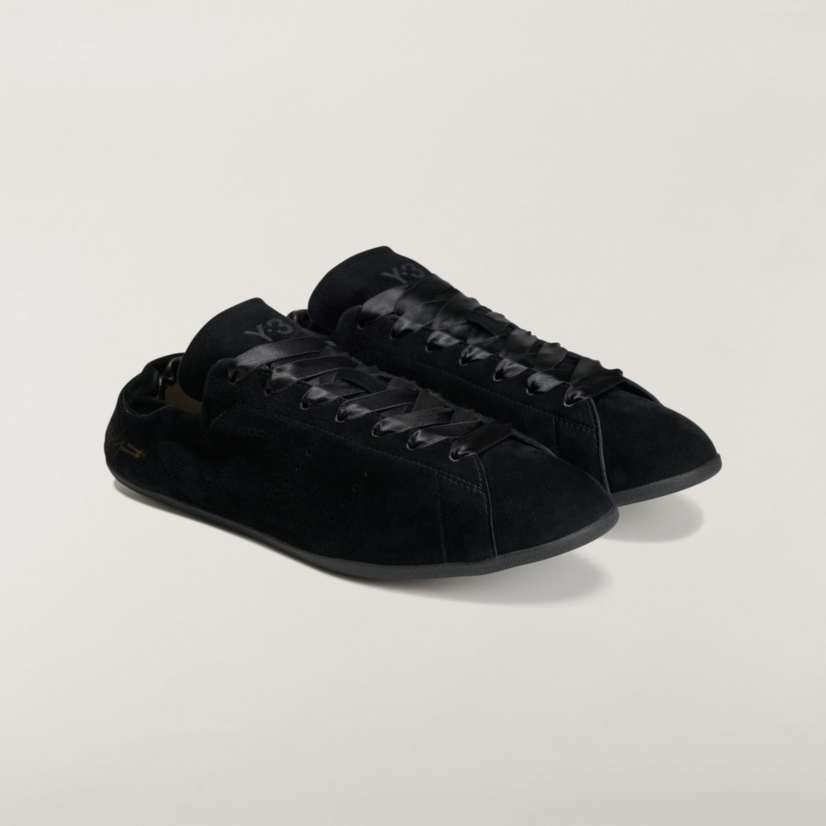 Adidas Women's Y-3 STAN SMITH LO PRO - Black / Black / Black - Image 2