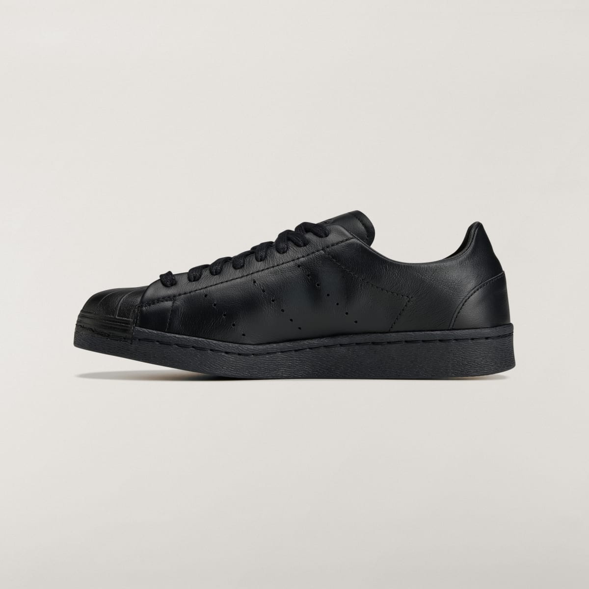 Adidas Men's Y-3 SUPERSTAR Sneakers - Black / Black / Black - Image 6
