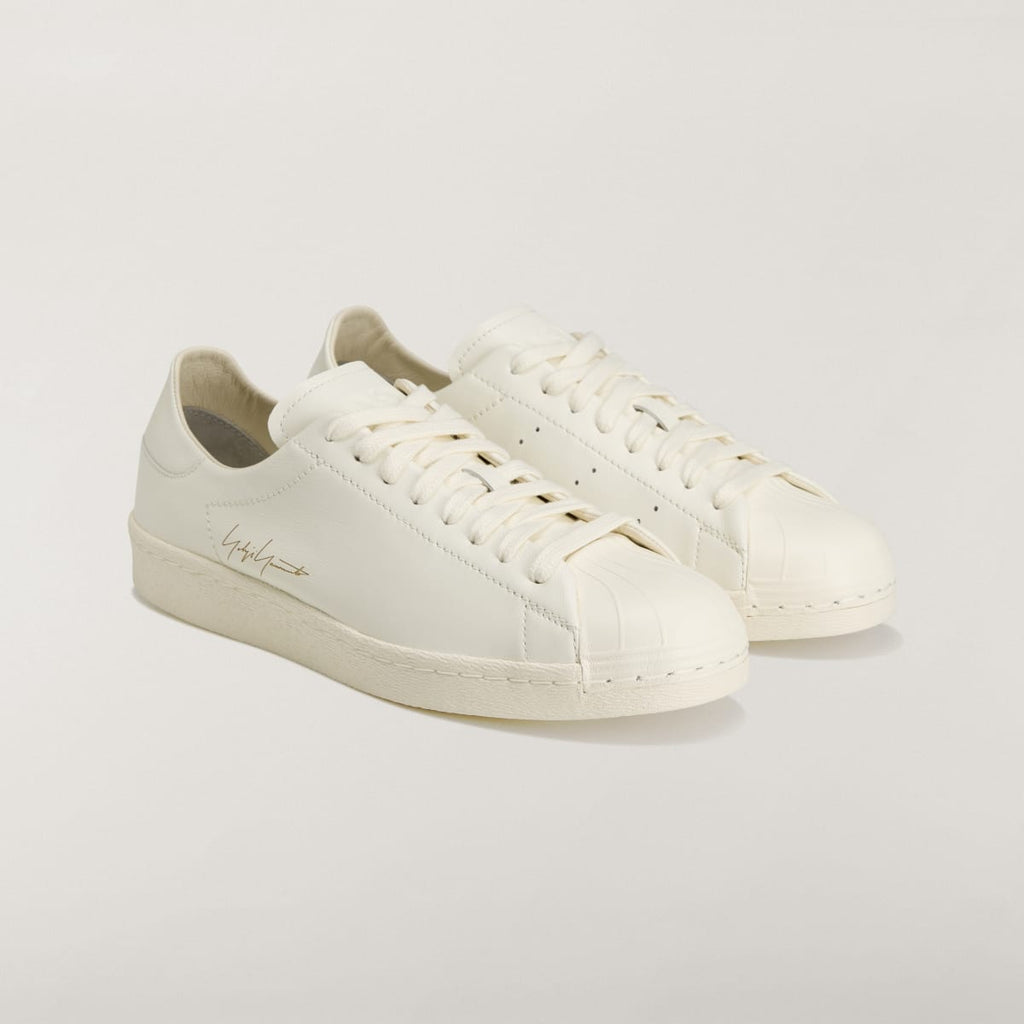 Adidas Men's Y-3 SUPERSTAR Sneakers - Off White / Off White / Off White - Image 4