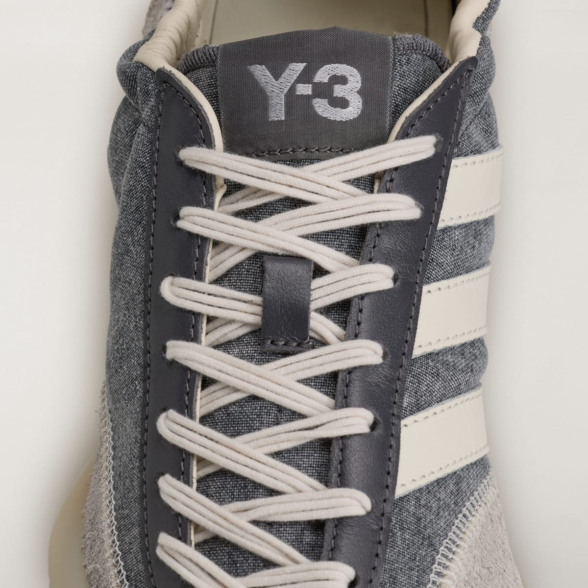 Adidas Women's Y-3 TOKYO WARPED Shoes - Grey Five / Light Solid Grey / Off White - Image 9