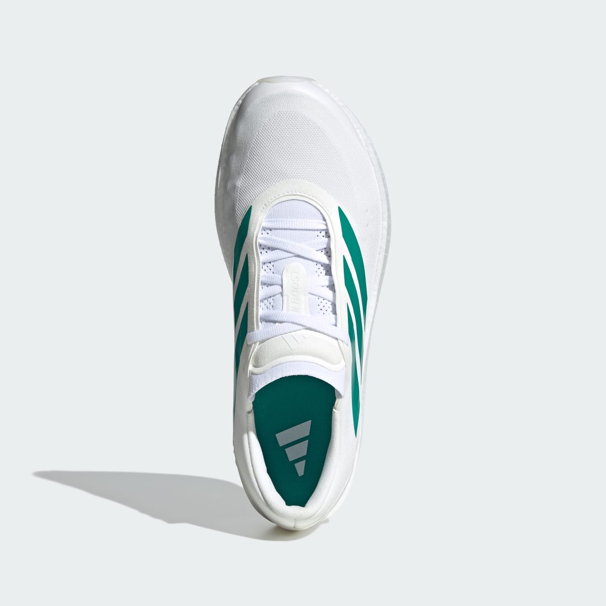 Adidas Men's ZENBOOST Running Shoes - Cloud White / Equipment Green / Equipment Green - Image 2