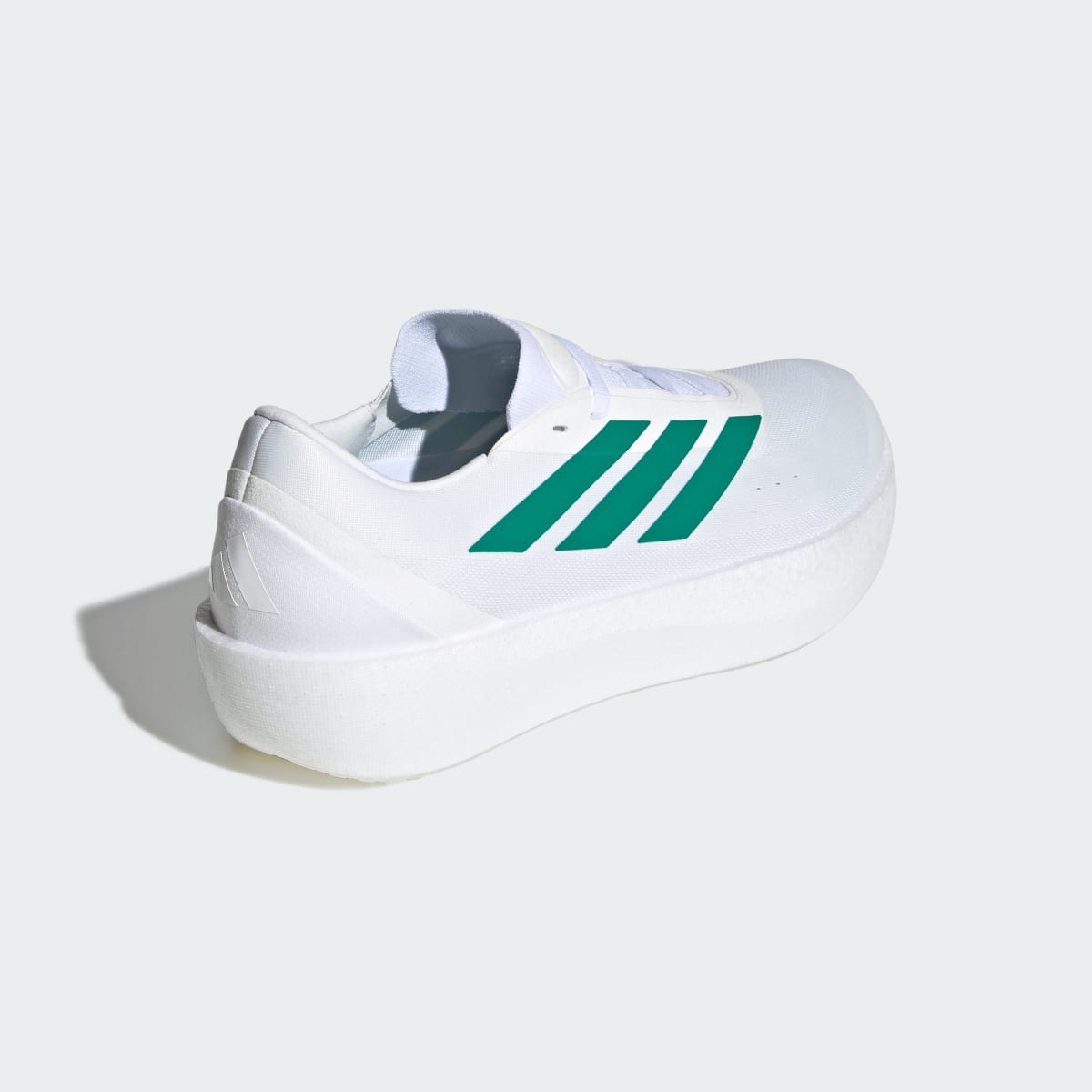 Adidas Men's ZENBOOST Running Shoes - Cloud White / Equipment Green / Equipment Green - Image 5
