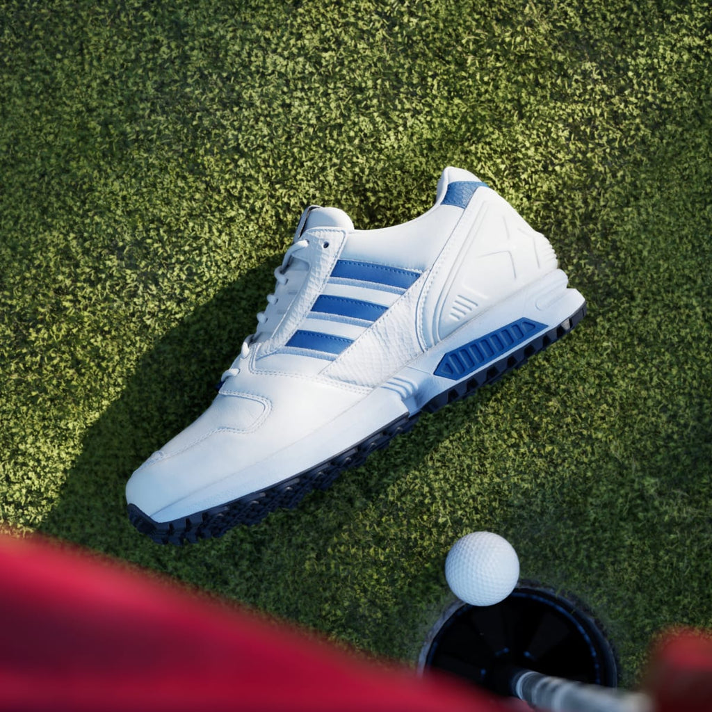 Adidas Women's ZX 8000 SPIKELESS GOLF SHOES - Off White / Dusky Petrol / Crystal Sky - Image 7