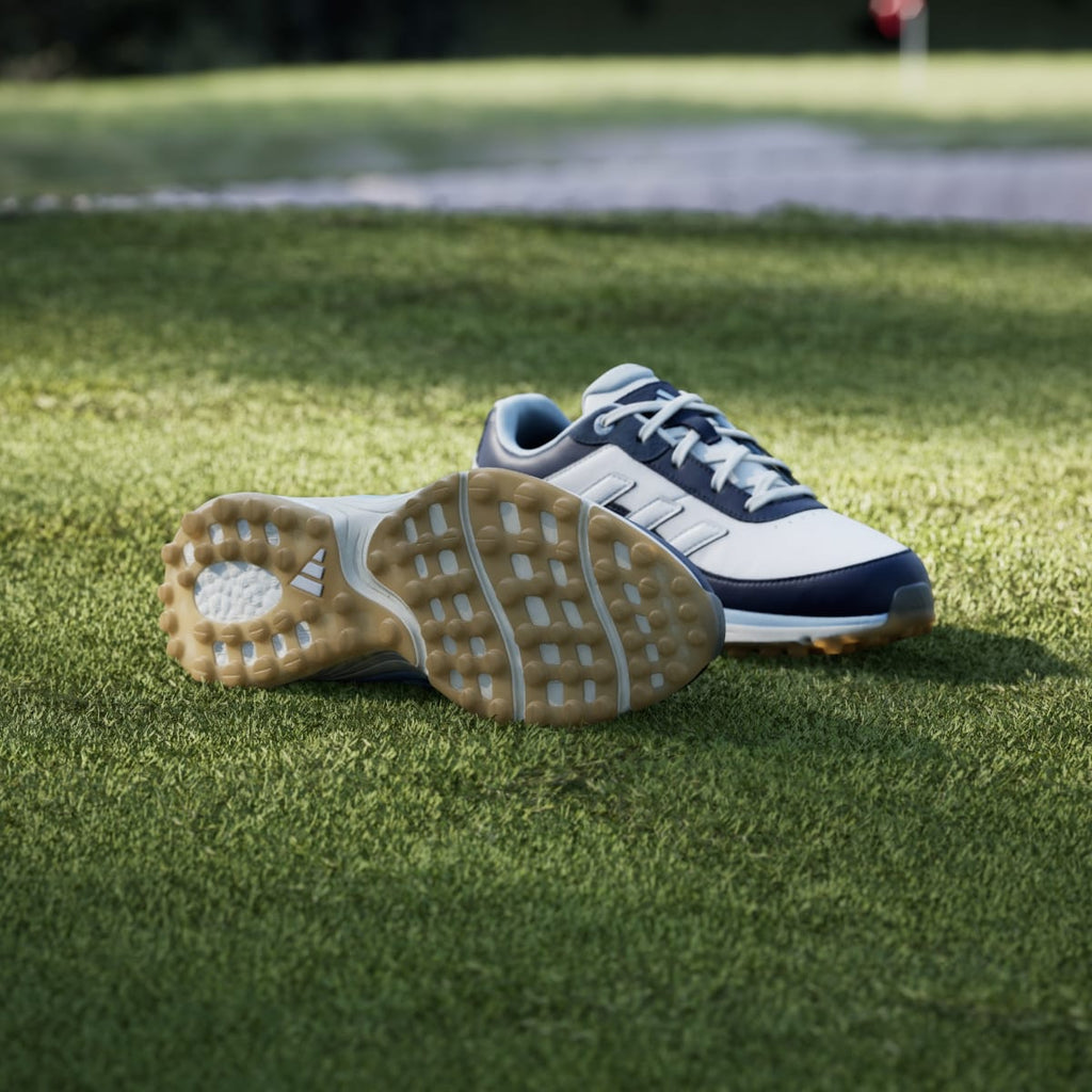 Adidas Women's Zoysia Spikeless Golf Shoes - Collegiate Navy / Cloud White / Crystal Sky - Image 4