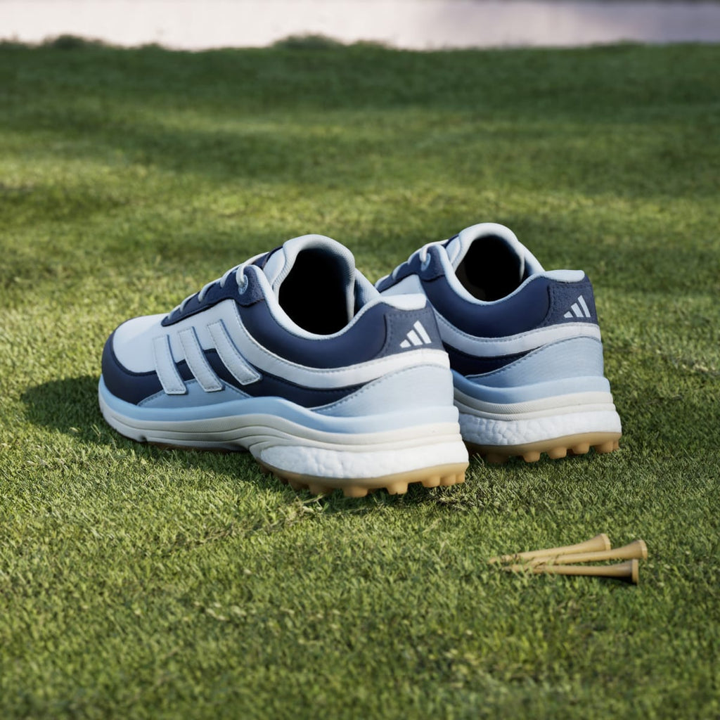 Adidas Women's Zoysia Spikeless Golf Shoes - Collegiate Navy / Cloud White / Crystal Sky - Image 6