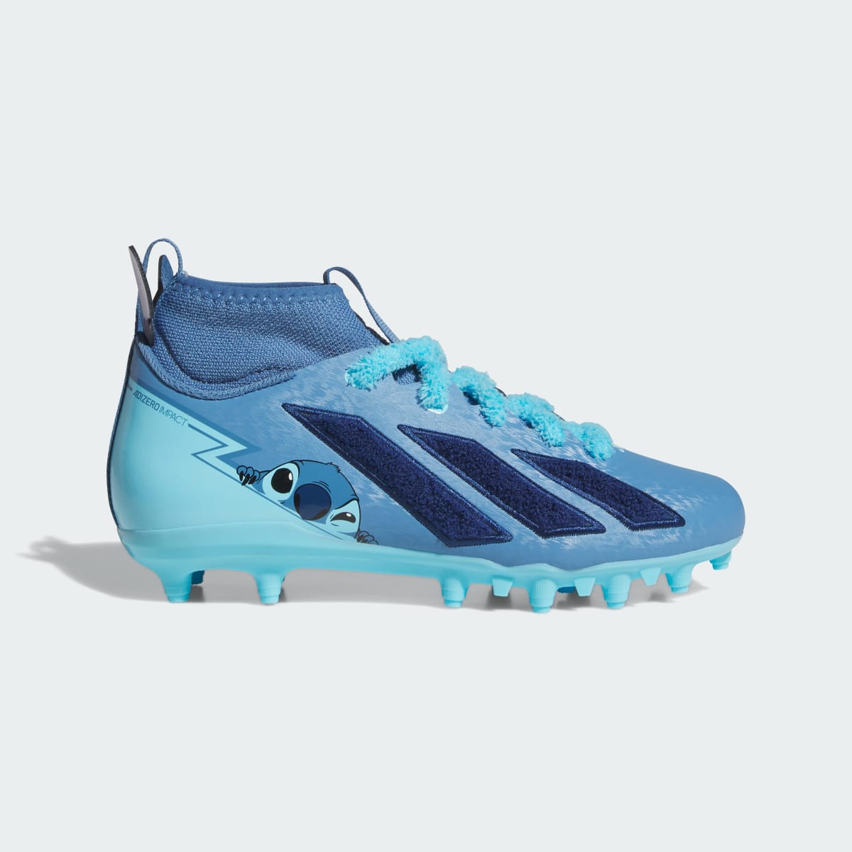 Adidas Kids' adidas Disney Lilo & Stitch Adizero Impact 2 II Kids American Football Cleats - Bright Royal / Team Navy Blue 2 / Lucid Aquamarine - Image 1