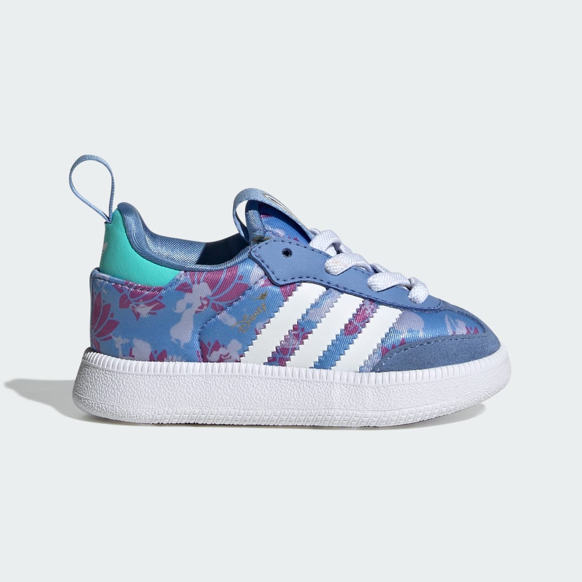 Adidas Kids' adidas Disney Princess ADIDAS SAMBA QUICKON SHOES - Supplier Colour / Supplier Colour / Gold Metallic - Image 1