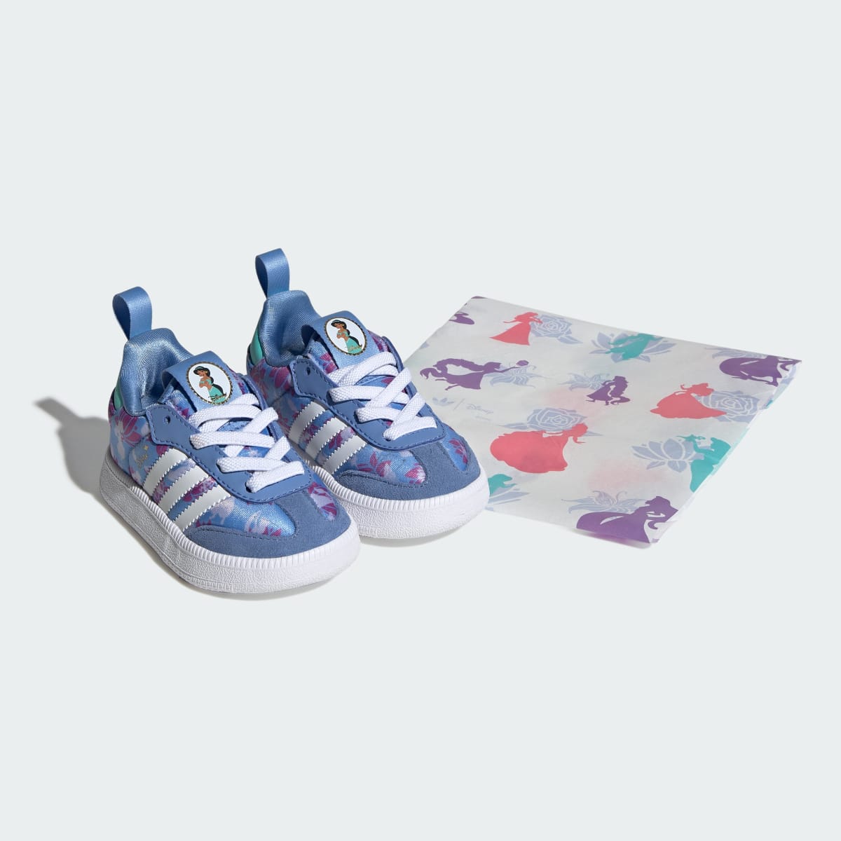 Adidas Kids' adidas Disney Princess ADIDAS SAMBA QUICKON SHOES - Supplier Colour / Supplier Colour / Gold Metallic - Image 2