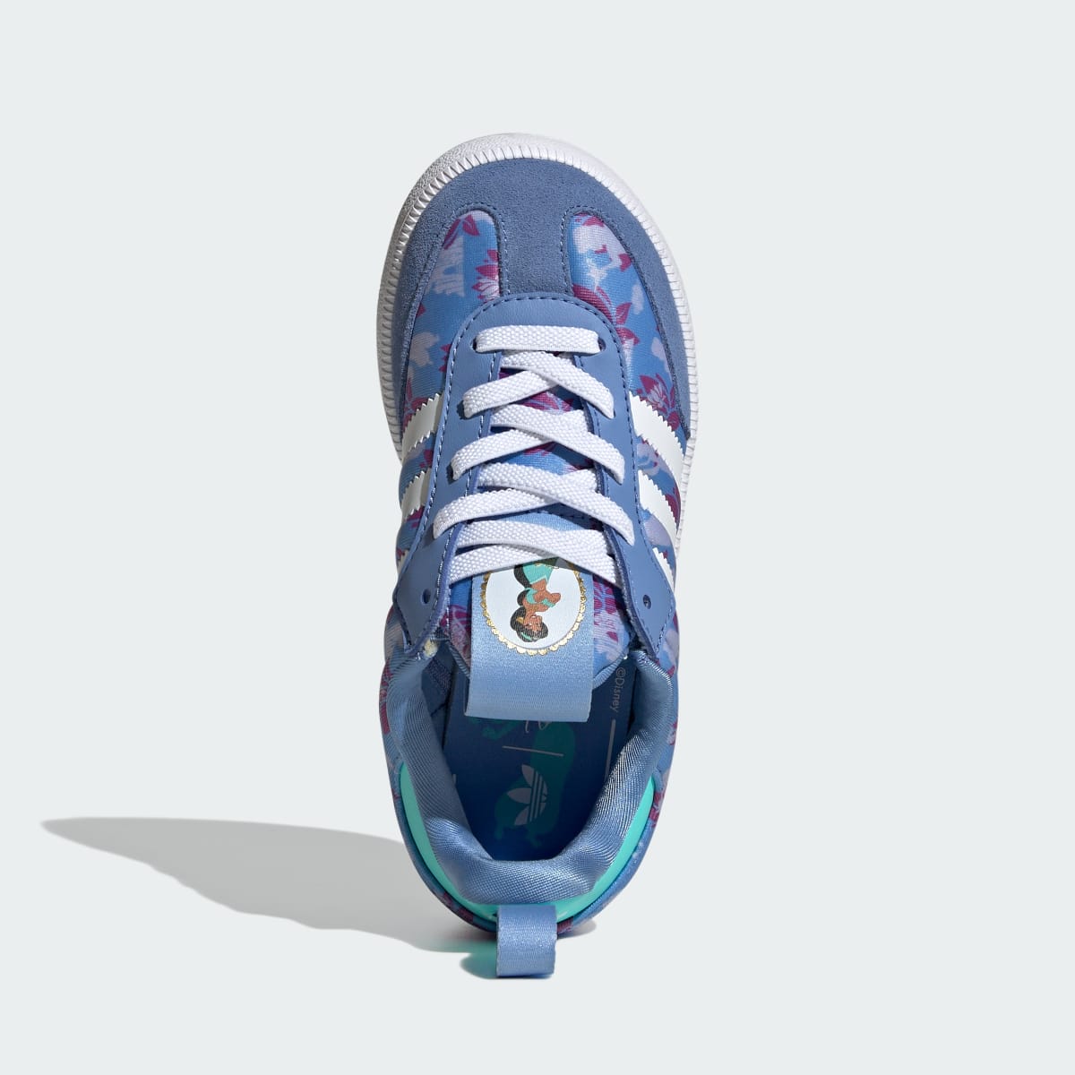 Adidas Kids' adidas Disney Princess ADIDAS SAMBA QUICKON SHOES - Supplier Colour / Supplier Colour / Gold Metallic - Image 2
