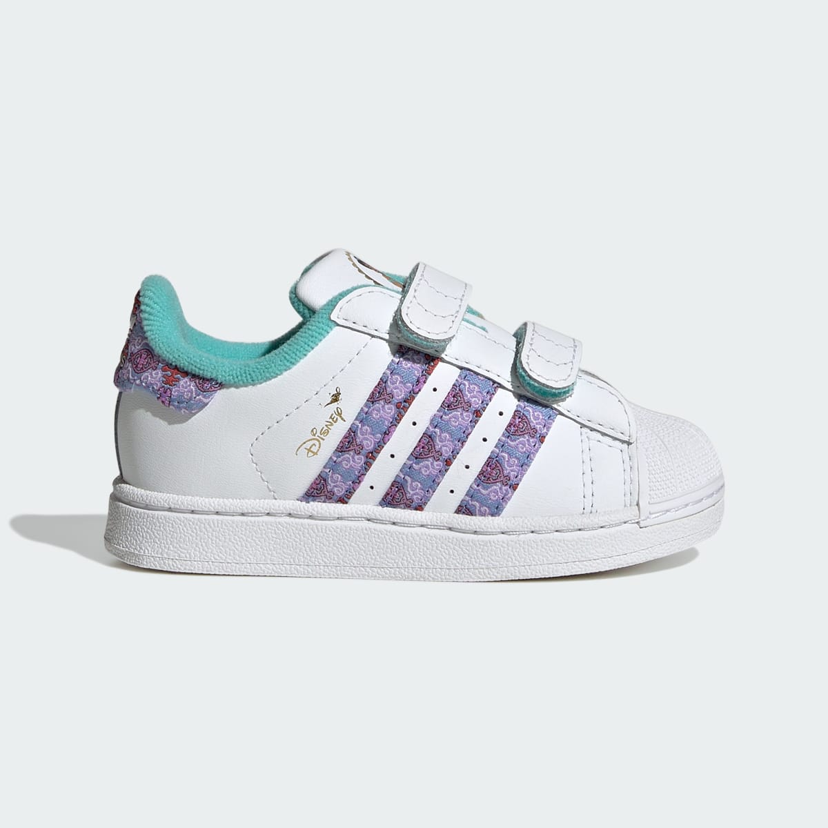 Adidas Kids' adidas Disney Princess SUPERSTAR II COMFORT CLOSURE SHOES - Cloud White / Supplier Colour / Gold Metallic - Image 1