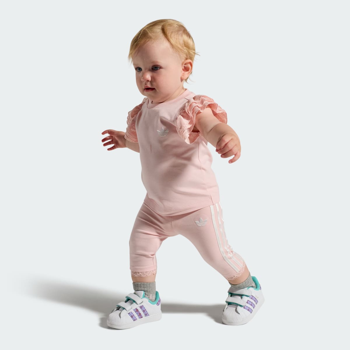 Adidas Kids' adidas Disney Princess SUPERSTAR II COMFORT CLOSURE SHOES - Cloud White / Supplier Colour / Gold Metallic - Image 3