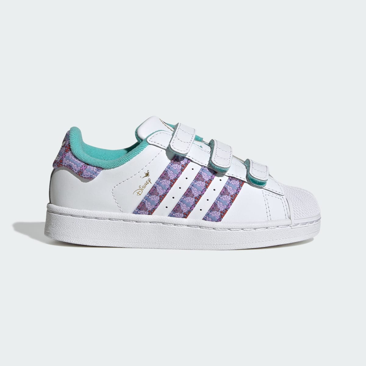 Adidas Kids' adidas Disney Princess SUPERSTAR II COMFORT CLOSURE SHOES - Cloud White / Supplier Colour / Gold Metallic - Image 1