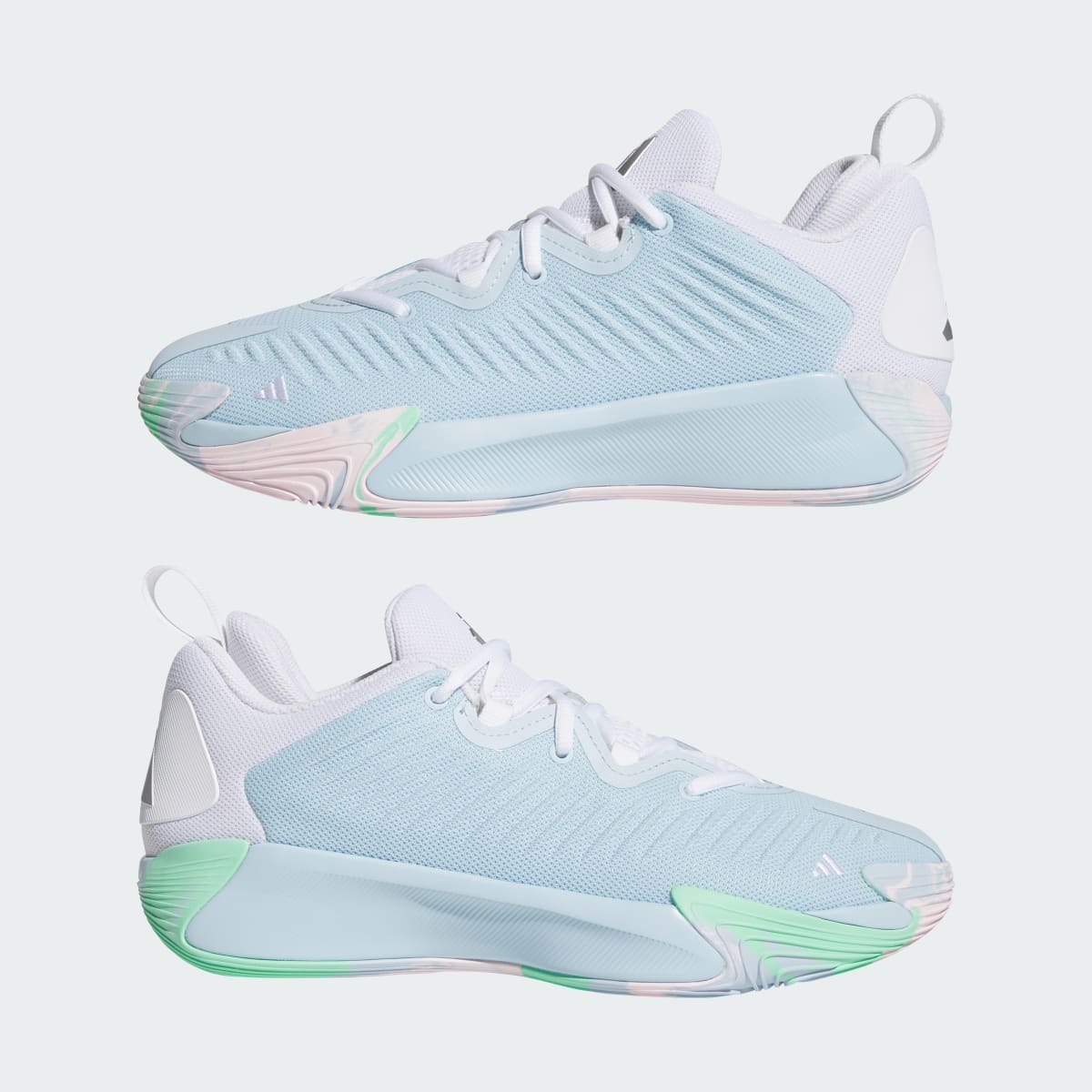 Adidas Men's adidas Initiation Shoes - Ice Blue / Cloud White / Tech Grey Metallic - Image 7