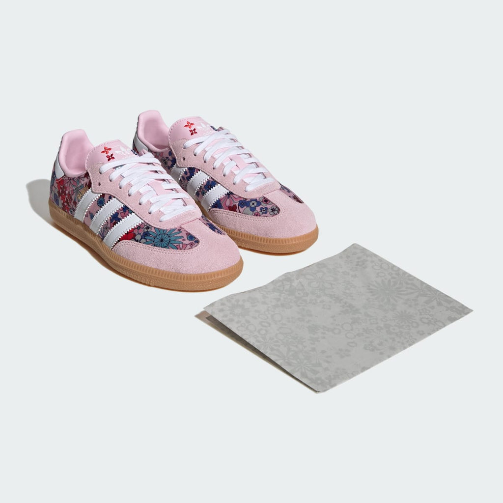 Adidas Kids' adidas Liberty London Samba OG Shoes - Clear Pink / Cloud White / Gum - Image 3
