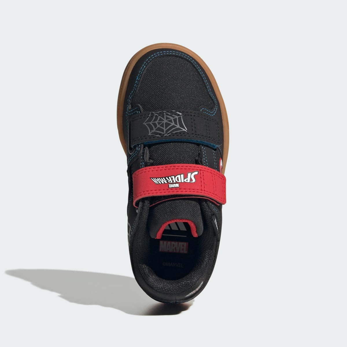 Adidas Kids' adidas MARVEL SPIDER-MAN FIVE TEN FREERIDER MOUNTAIN BIKE SHOES - Core Black / Pure Ruby / Bright Blue - Image 2