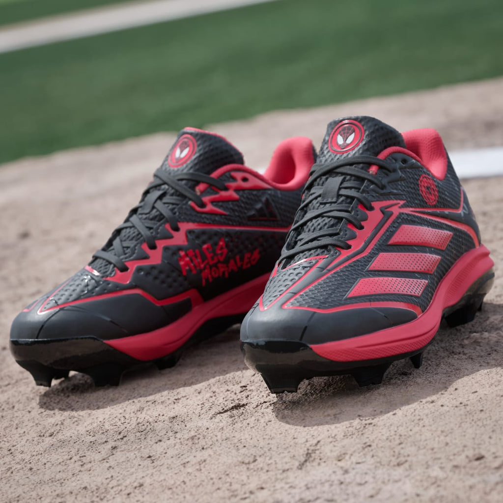 Adidas Kids' adidas Marvel Adizero Electric 2.0 TPU Kids Miles Morales Boots - Core Black / Semi Lucid Red / Semi Lucid Red - Image 9